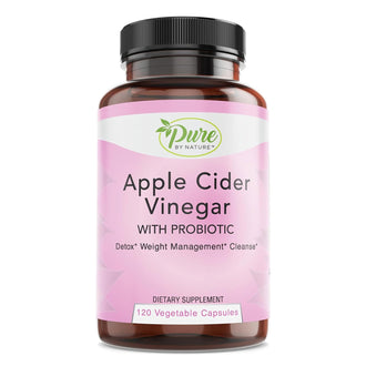 Apple Cider Vinegar + Probiotic for Women & Men, 120 Capsules